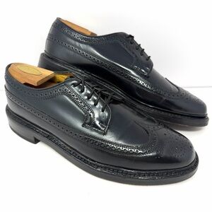 Florsheim Imperial Mens Kenmoor Wingtip Oxford Sz 8.5 D Black Leather Dress Shoe